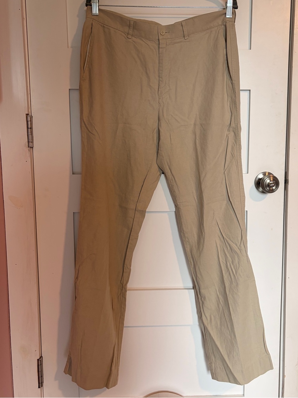 Khaki Linen Pants